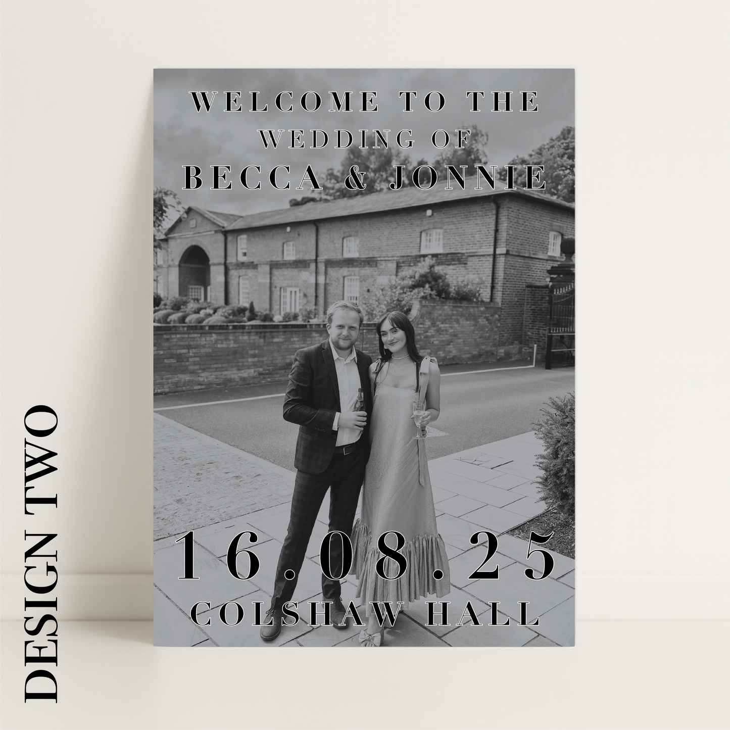 Editorial Aesthetic Wedding Photograph Welcome Sign – Wedding Sign, Custom Sign, Luxury Sign, Wedding details, Trending – Made to order & designed in the UK