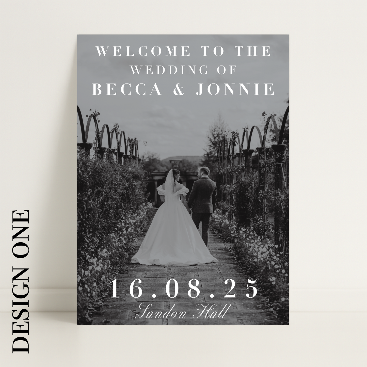 Editorial Aesthetic Wedding Photograph Welcome Sign – Wedding Sign, Custom Sign, Luxury Sign, Wedding details, Trending – Made to order & designed in the UK