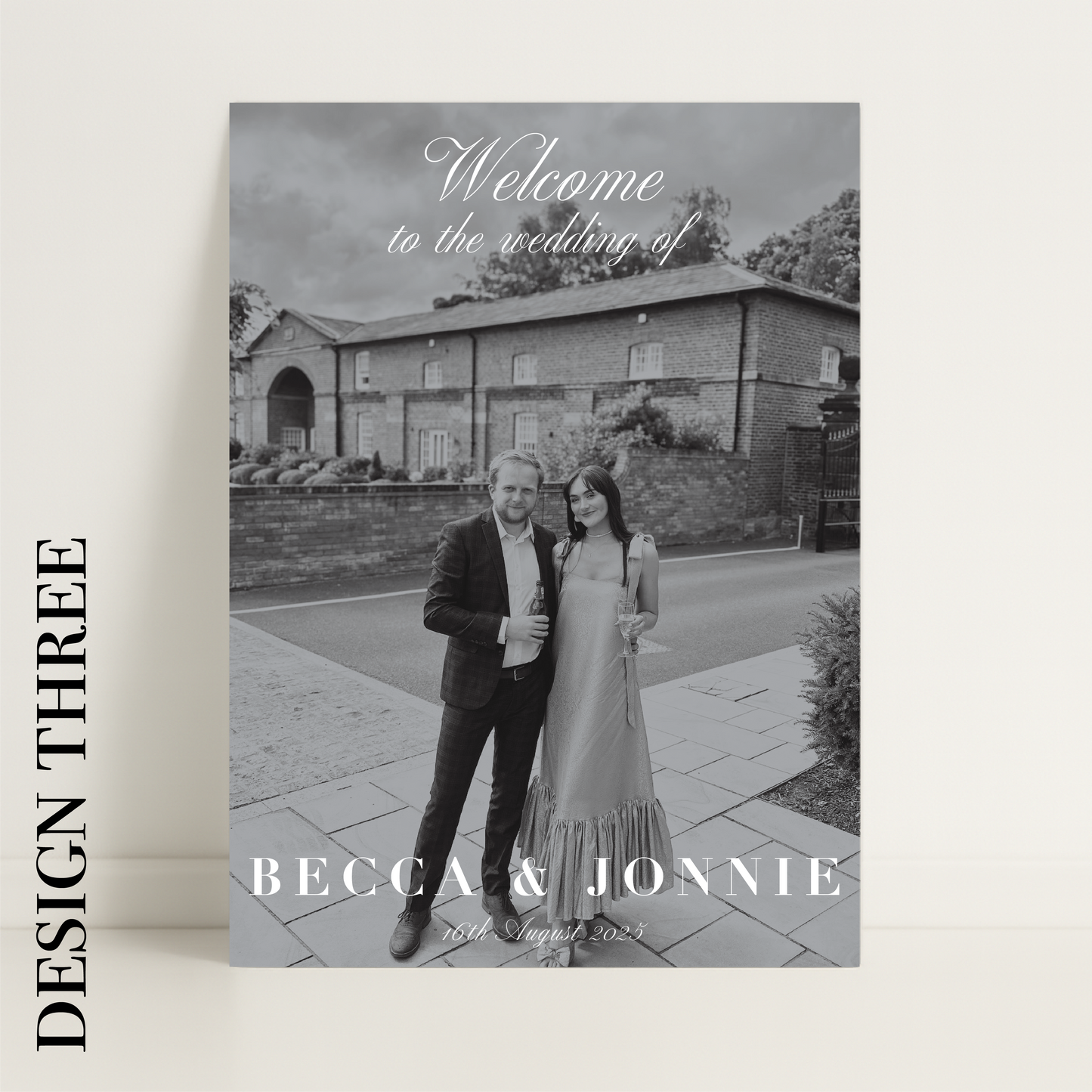 Editorial Aesthetic Wedding Photograph Welcome Sign – Wedding Sign, Custom Sign, Luxury Sign, Wedding details, Trending – Made to order & designed in the UK