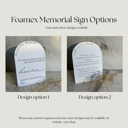 Personalised Wedding Sign Bundle ‘The Details’ – Guestbook Sign, Memorial Sign & Bar Sign, Modern Wedding Decor Foamex