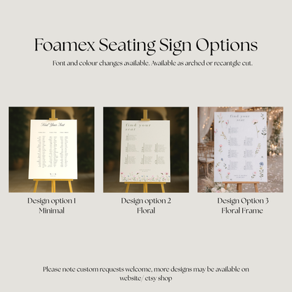 Personalised Wedding Signs Bundle ’The Ultimate Package' – Seating Plan, Welcome, Order of the Day, Bar, Memorial and Guestbook Signs