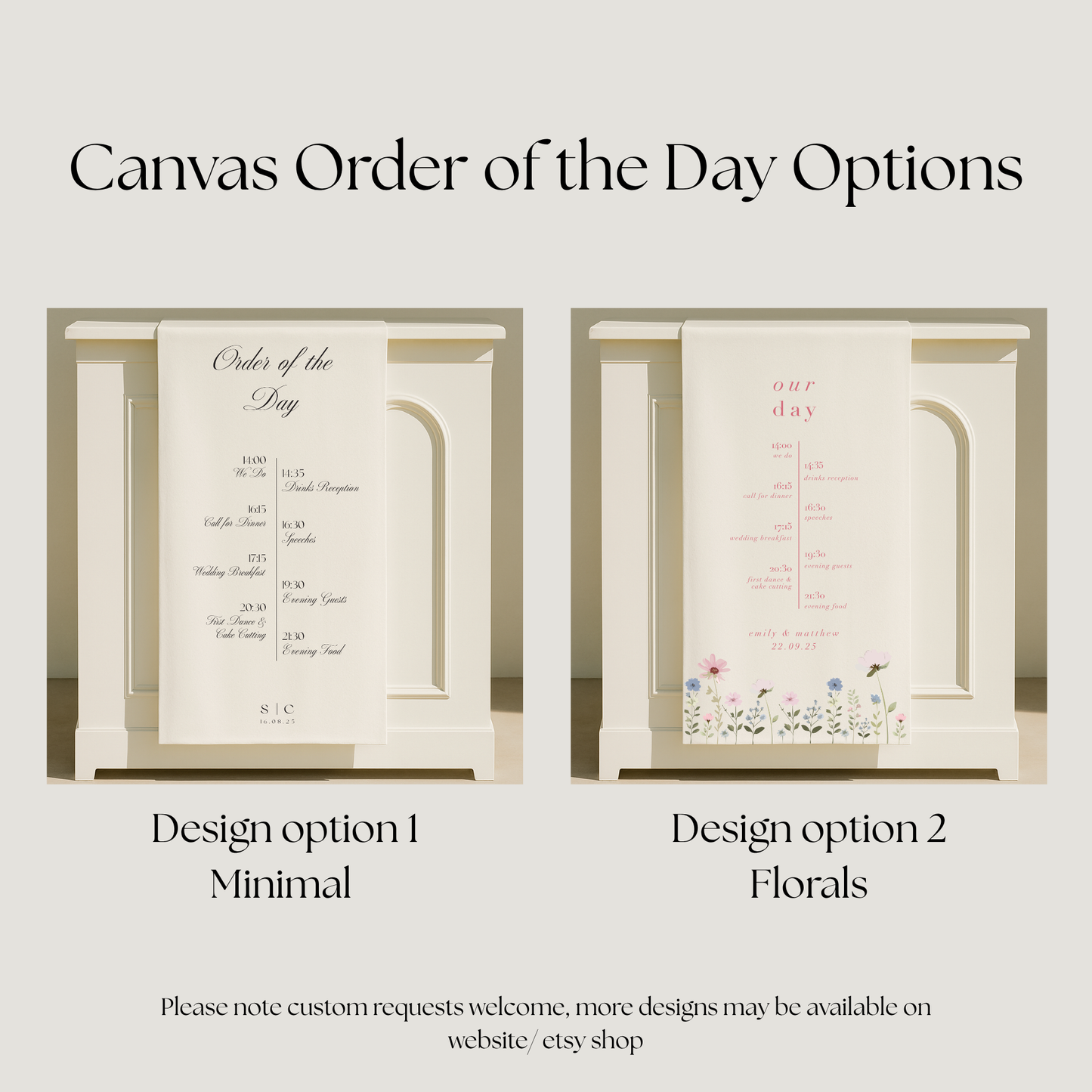 Personalised Wedding Signs Bundle ’The Ultimate Package' – Seating Plan, Welcome, Order of the Day, Bar, Memorial and Guestbook Signs
