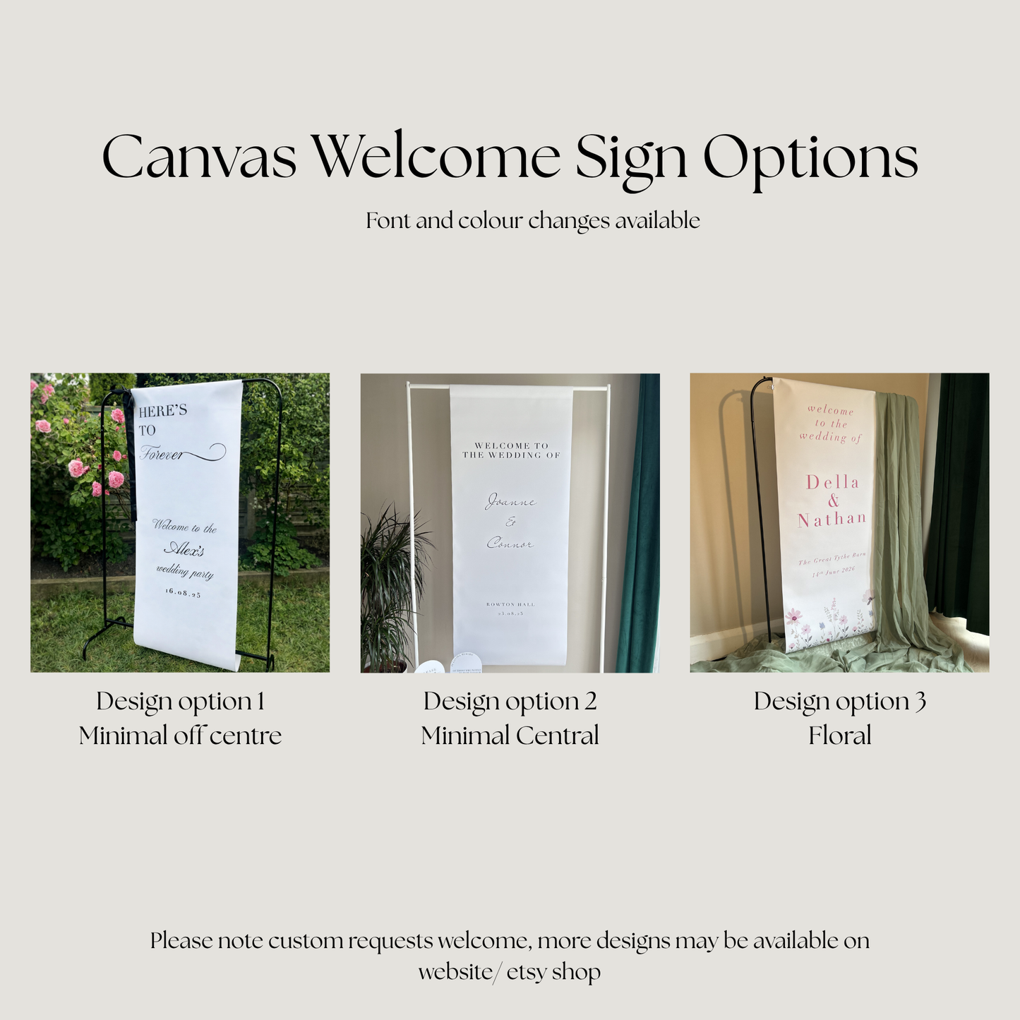 Personalised Wedding Signs Bundle ’The Ultimate Package' – Seating Plan, Welcome, Order of the Day, Bar, Memorial and Guestbook Signs
