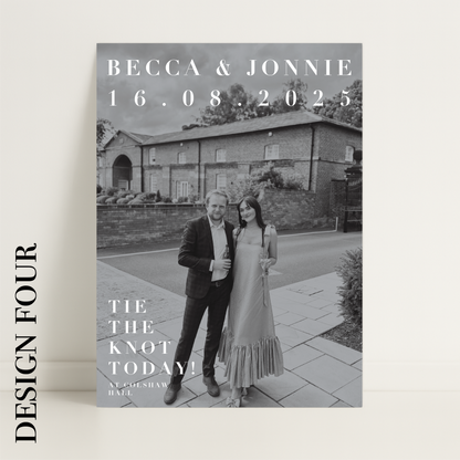 Editorial Aesthetic Wedding Photograph Welcome Sign – Wedding Sign, Custom Sign, Luxury Sign, Wedding details, Trending – Made to order & designed in the UK